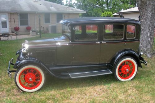 Ford 1929 model a fordor town sedan -beautiful body-off restoration
