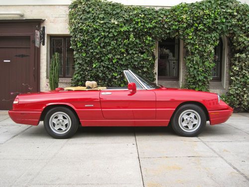 1991 alfa romeo spider 2 litre 5 speed