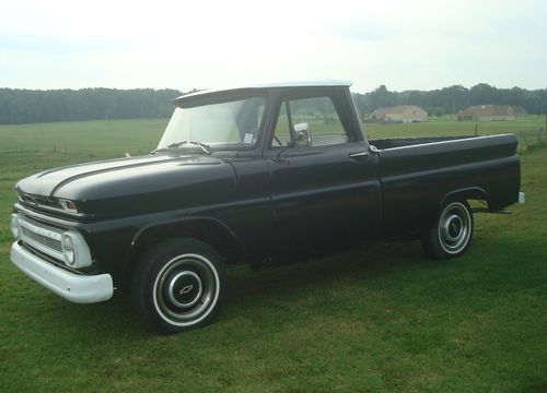 1966 chevrolet c10 swb fleetside pickup truck-rare big back glass-arkansas truck