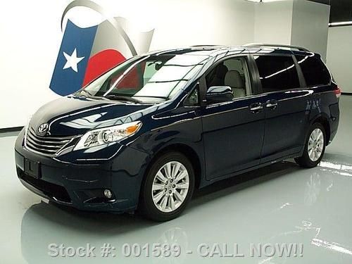 2011 toyota sienna xle premium awd sunroof nav dvd 35k! texas direct auto