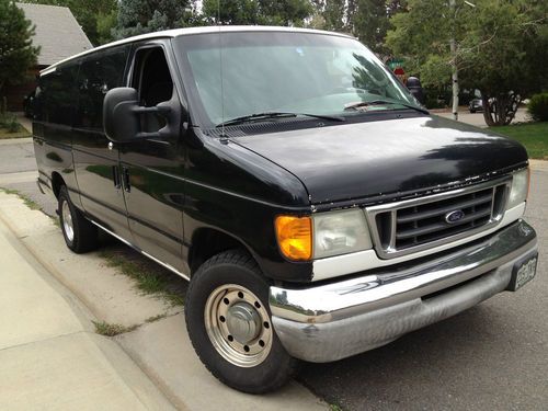 Utility black 1ton ford van, insulated rear plus htr, ac, sliding side door