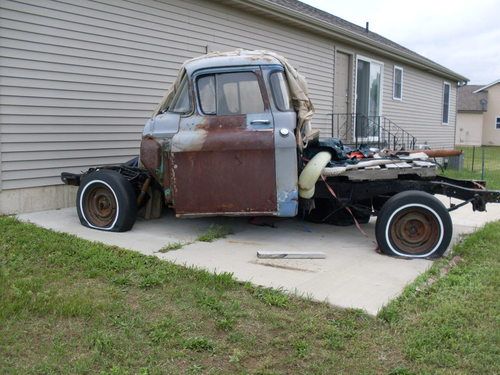 1957 chevy truck project large back window.