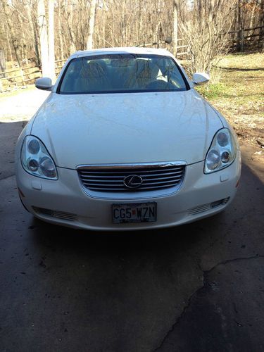 2005 lexus sc430 base convertible 2-door 4.3l white. perfect.