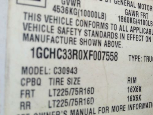 99 CHEVY 3500, US $2,600.00, image 6