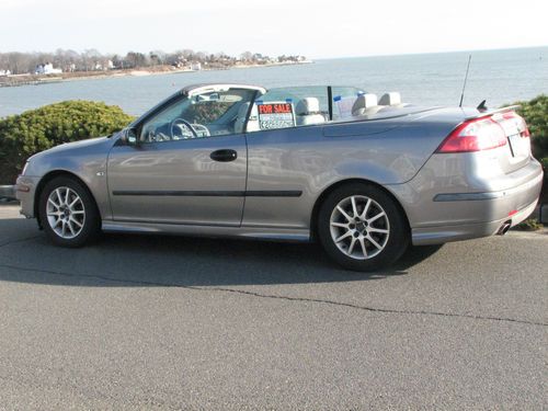 Luxurious&amp;fun saab 9-3 aero 2-door convertible-2-tone leather-heated seats-grey