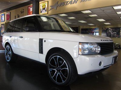 2008 land rover range rover hse full size white