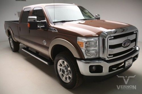 2011 srw lariat crew 4x4 fx4 sunroof leather heated diesel we finance 22k miles