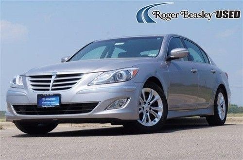 2013 hyundai genesis leather sunroof silver bluetooth satellite fog lamps