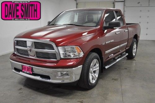 2011 red 4wd quad short box auto 5.7l hemi cloth ac cruise aux bluetooth!!!