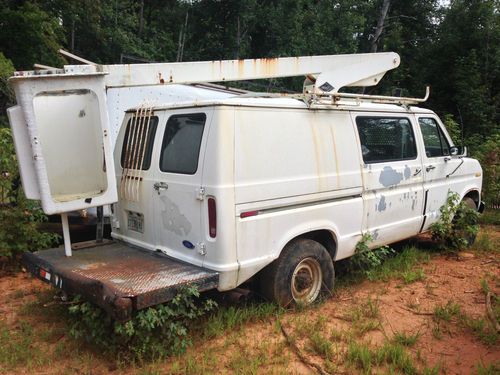 1989 ford e-350 econoline bucket lift 5.8l