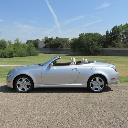 06 sc430 silver/tan lthr 37k orig miles nav chrome wheels flawless