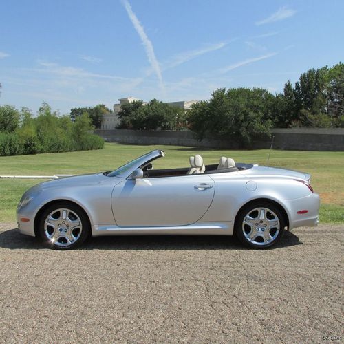 06 sc430 silver/tan lthr 37k orig miles nav chrome wheels flawless