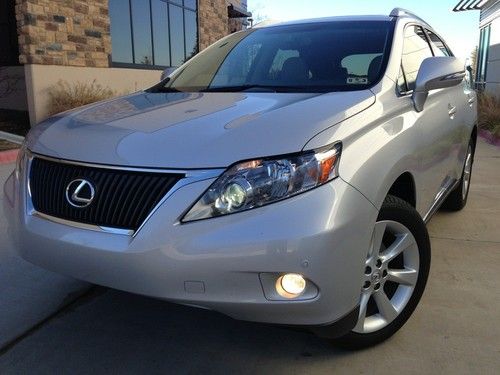 2010 lexus rx350 nav/rear cam htd/cool seats 30k certified warranty silver 19"