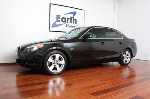 2007 bmw 530i, nav, prem pkg, cold wthr pkg, sirius, carfax cert, extra clean!