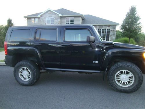 Hummer h3 black 2009 chrome 4wd