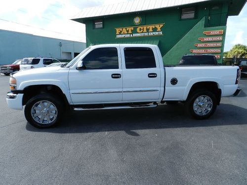 2004 gmc sierra 2500hd 4wd crew cab 6.6l duramax diesel leather allison trans