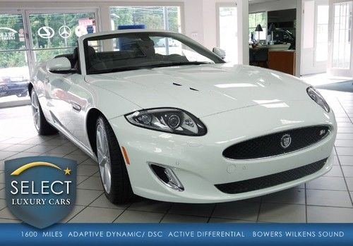 Stunning xkr converttible 510 hp polaris white on charcoal with only 1k miles