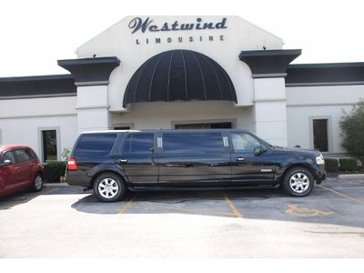 Limo, limousine, ford, expedition, suv limo, 2008, black , super stretch, luxury
