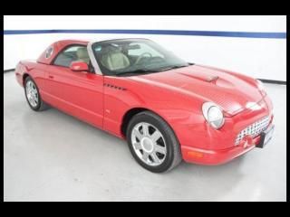 04 ford thunderbird  convertible premium,  leather seats, low miles, we finance!