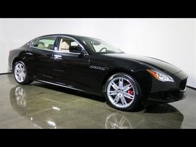 2014 new maserati quattroporte gts v8 red brake calipers leather interior