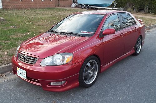 Turbocharged impulse red 2006 toyota corolla xrs w/trd lsd