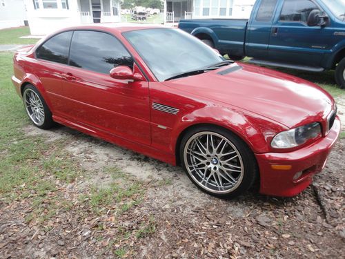 Imola red m3 with performance exhaust e46 low mileage no reserve!!!
