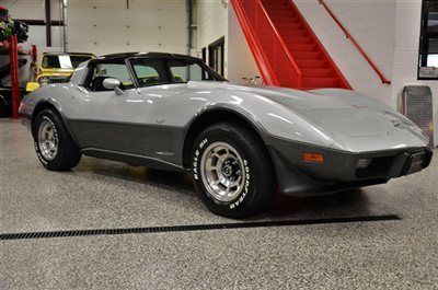 1978 chevrolet corvette true silver anniversary rare blue interior collector wow