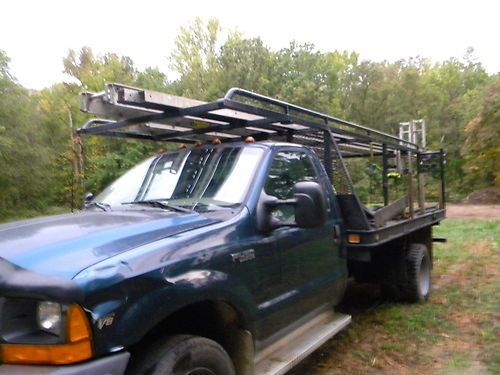 Nice f450 flatbed diesel work truck