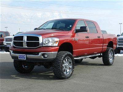 Mega cab slt laramie 4x4 cummins diesel custom new lift 22 wheels 37 tires auto