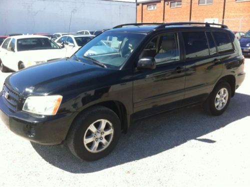 2003 toyota highlander 3.0l awd 122k miles sunroof alum rims runs a1 01 02 03 04