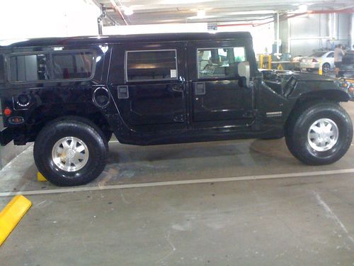 Perfect h1 hummer 2000 black with wood kit and heated seats