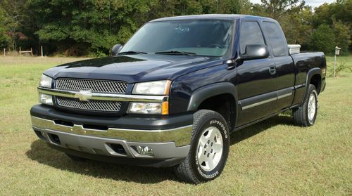 Low mileage 2005 chevrolet silverado 1500 z71 4wd 4-door ext cab swb alabama