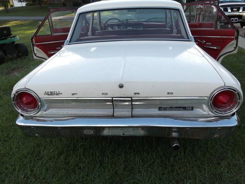 1964 Ford Fairlane 500 4.7L 4 dr White exterior Red interior, US $3,850.00, image 4