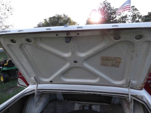 1964 Ford Fairlane 500 4.7L 4 dr White exterior Red interior, US $3,850.00, image 5