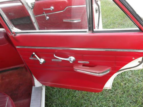 1964 Ford Fairlane 500 4.7L 4 dr White exterior Red interior, US $3,850.00, image 10