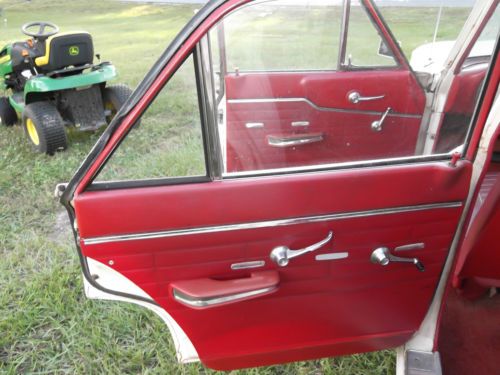 1964 Ford Fairlane 500 4.7L 4 dr White exterior Red interior, US $3,850.00, image 11