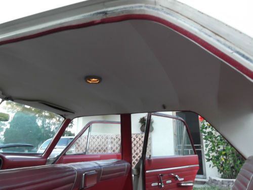 1964 Ford Fairlane 500 4.7L 4 dr White exterior Red interior, US $3,850.00, image 12