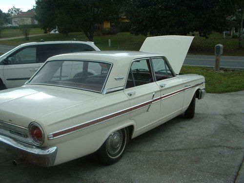 1964 Ford Fairlane 500 4.7L 4 dr White exterior Red interior, US $3,850.00, image 19