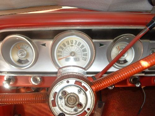 1964 Ford Fairlane 500 4.7L 4 dr White exterior Red interior, US $3,850.00, image 20