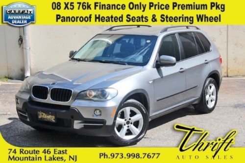 08 x5 76k finance only price premium pkg panoroof heated seats &amp; steering wheel