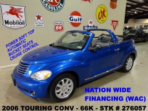 2006 pt cruiser touring conv,turbo,auto,pwr top,cloth,16in whls,66k,we finance!!