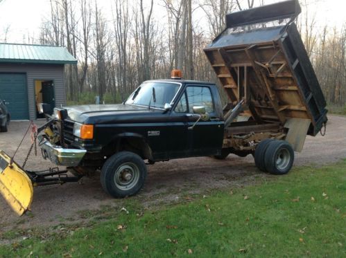 1988 Ford F-350 4x4  W/ Plow and Dump Bed, US $4,500.00, image 4