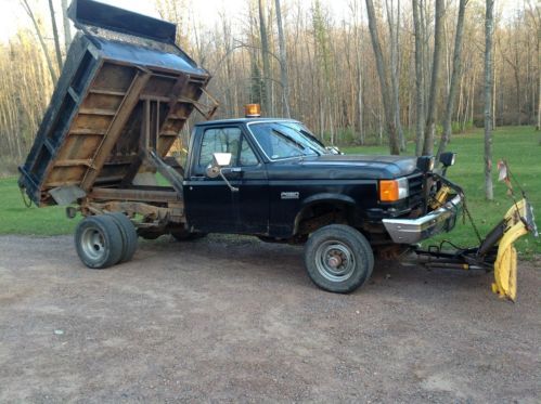 1988 Ford F-350 4x4  W/ Plow and Dump Bed, US $4,500.00, image 5