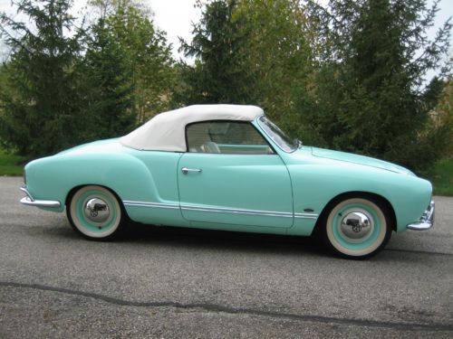 Volkswagen 1960 karmann ghia convertible / california car vw