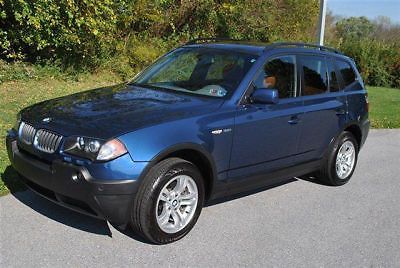 04 blue  3.0i x3 4x4 awd panorama sunroof leather