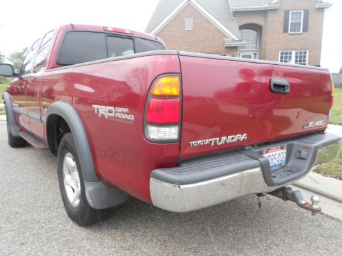 2001 4x4 toyota tundra sr5 trd off-road extended cab pickup 4-door 4.7l