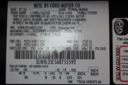 3.5L CD AWD Power Steering 4-Wheel Disc Brakes Aluminum Wheels Fog Lamps ABS, image 45