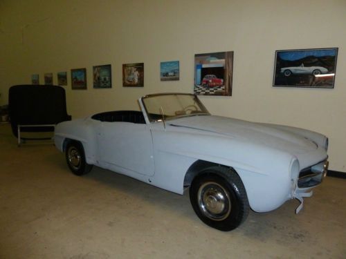 1957 mercedes 190sl coupe rare hard top matching numbers black on red w121
