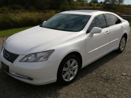 2009 lexus es350 white pearl sedan 4-door 3.5l 68k miles