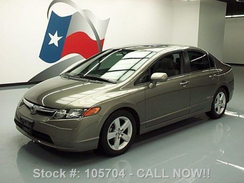 2006 honda civic ex sedan auto sunroof alloy wheels 79k texas direct auto